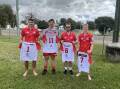 Cooper Meldrum, Lachlan Bodiam, Jesse Lear and Jai Davies who all made their 1st grade debut against the Scone Thoroughbreds. Picture supplied