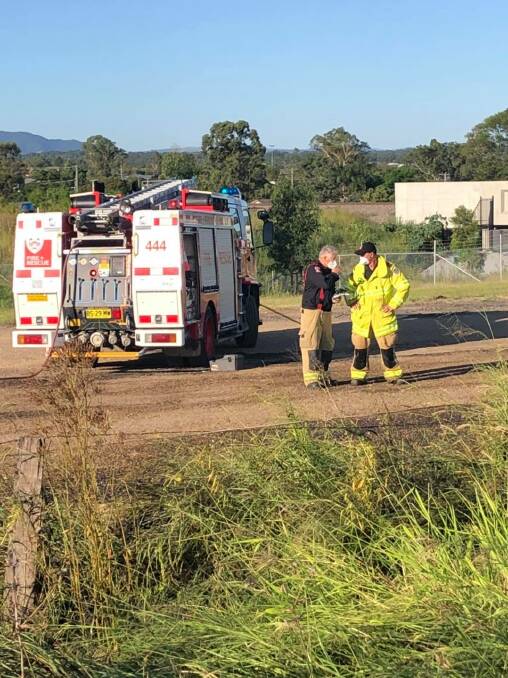 Singleton Fire & Rescue at the scene of a grass fire. Photos by FF - Porters.