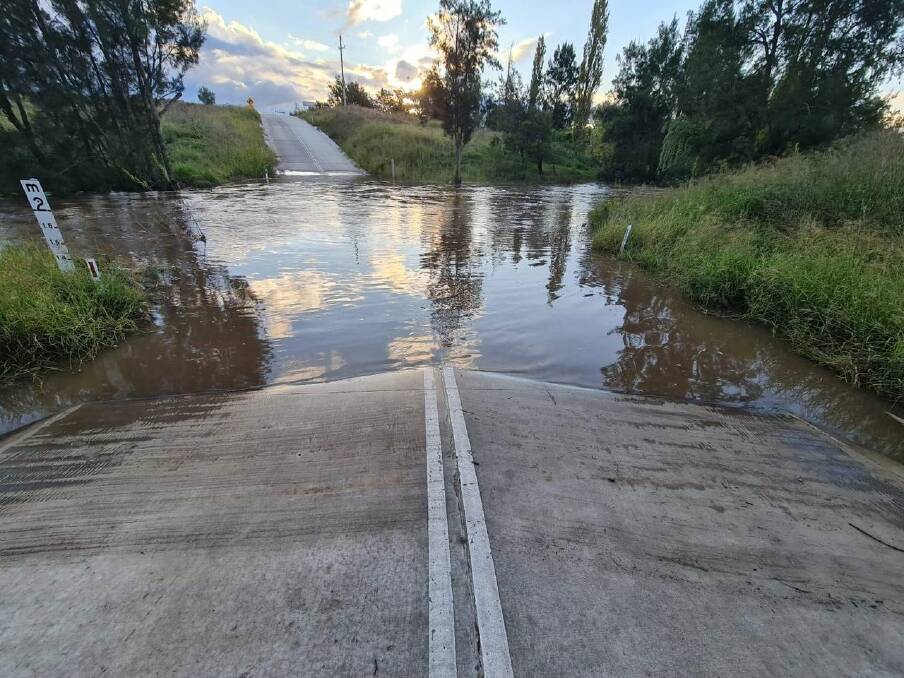 Webbers Creek at Glendonbrook on Monday 6 May. Many causeways in the district had their first 'fresh' since 2022. Picture supplied