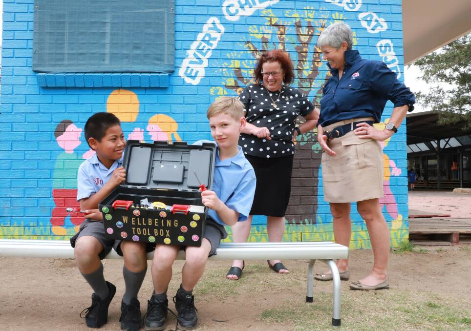 "Where There's a Will is a philosophy," said Mrs Carrigan during a visit to St Joseph's Primary School, Denman in October 2020.
