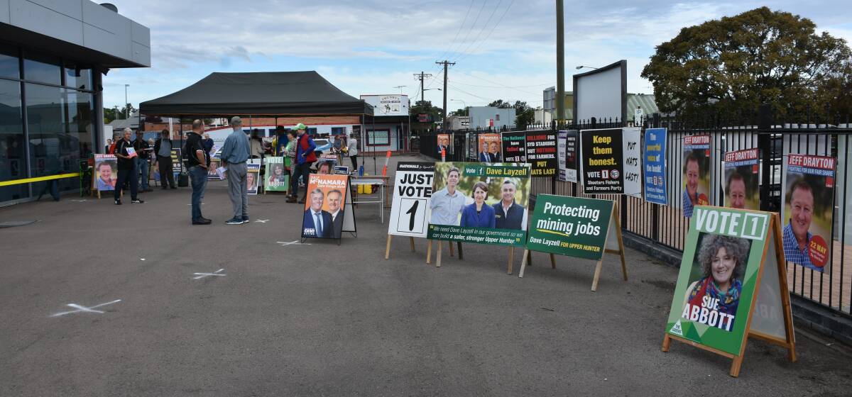 Pre polling at Singleton for the Upper Hunter by-election.
