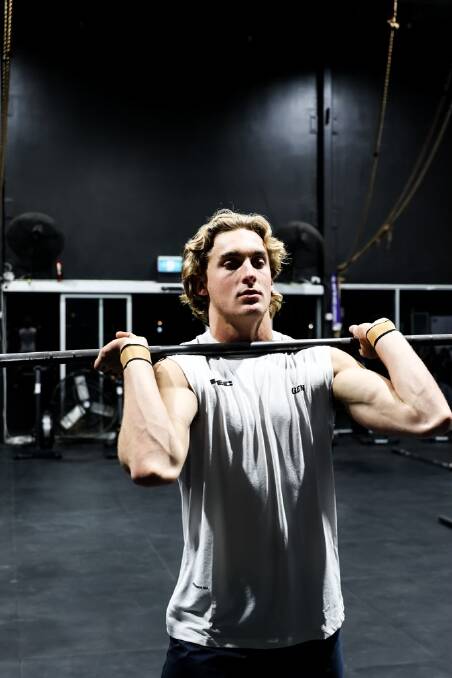 Lachlan Park at the CrossFit 2337 gym in Scone ahead of his semi final competition this weekend in Brisbane. Picture supplied