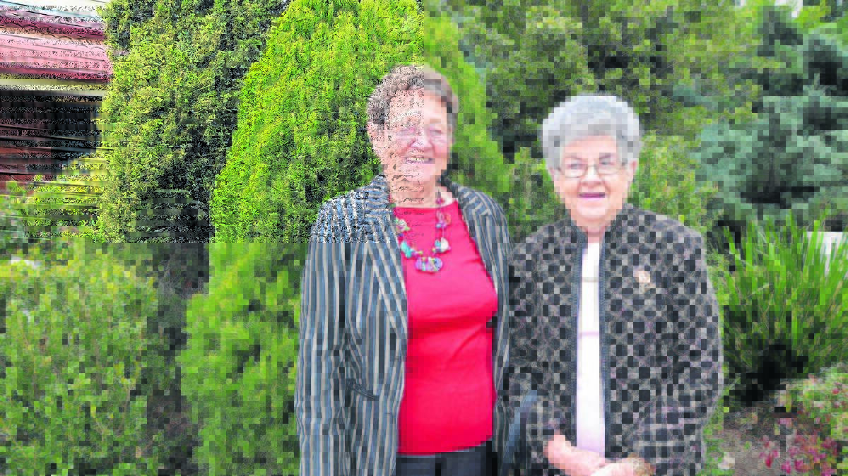  COMMUNITY-MINDED: Lifelong friends Vera Smith and Barbara Flanagan.