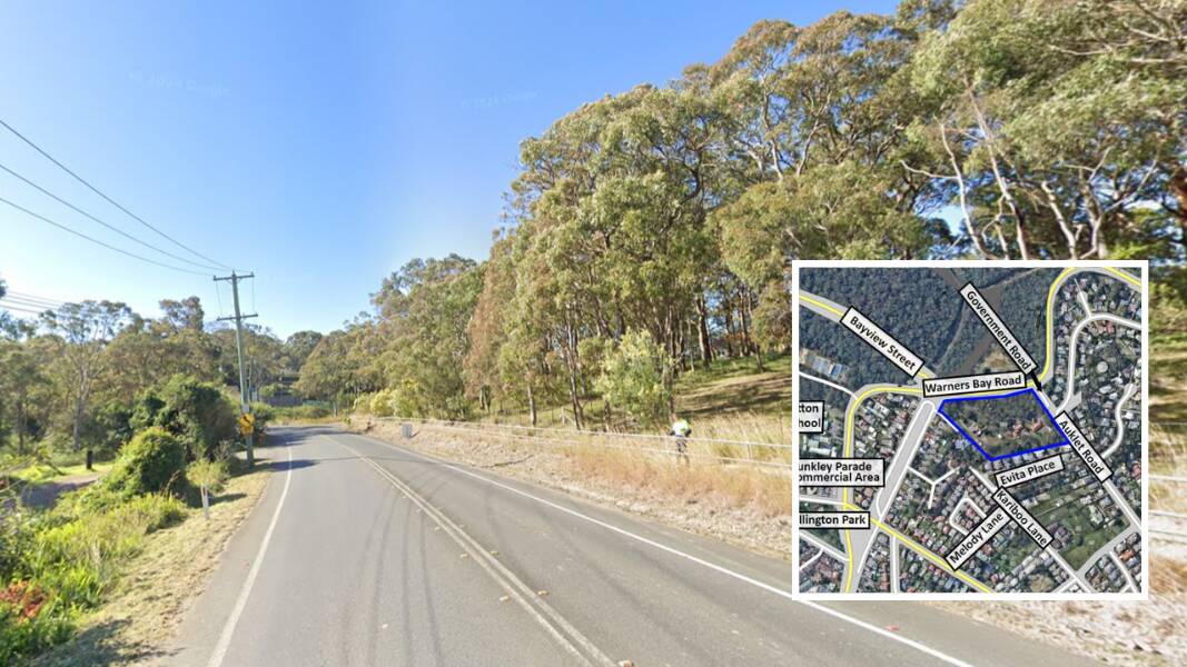 Three lots on Warners Bay Road at Mount Hutton will be transformed into a 39-lot subdivision. Picture Google Maps 
