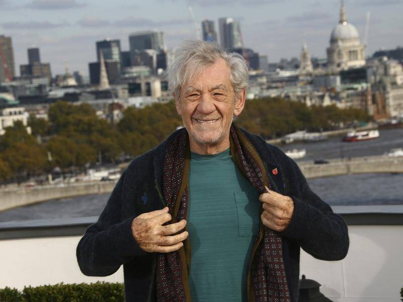 Sir Ian McKellen was injured mid-performance when he fell of stage during a fight scene. (AP PHOTO)